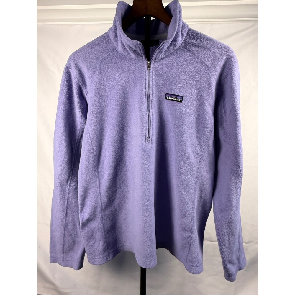 Patagonia Womens XL Quarter Zip Fleece Pullover Purple Gorpcore Outdoor Layering